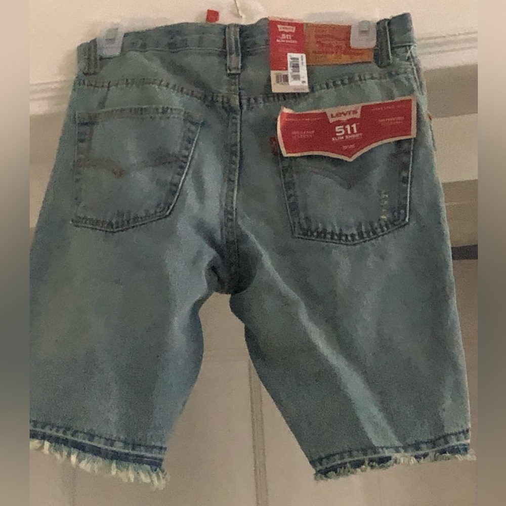 Levi distress Jean shorts for kids size 16